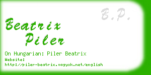 beatrix piler business card